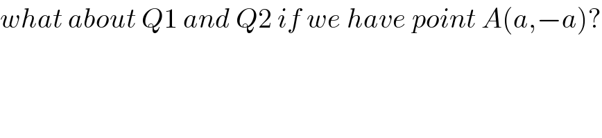 what about Q1 and Q2 if we have point A(a,−a)?  